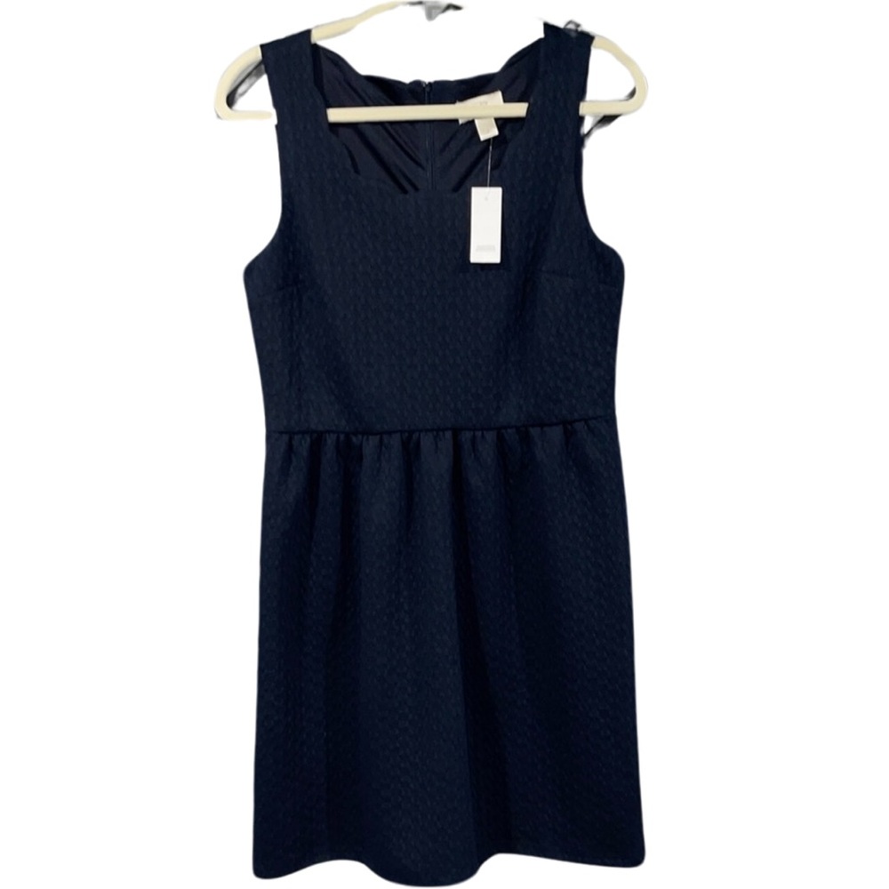 LOFT Navy Blue Stretch Dress Size 6 NWT - Picture 1 of 9